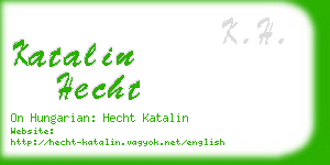 katalin hecht business card